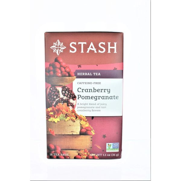 STASH: Cranberry Pomegranate Herbal Tea, 18 bg