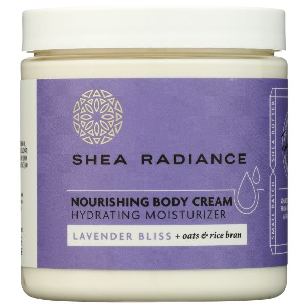 SHEA RADIANCE: Lavender Bliss Nourishing Body Cream, 8 oz