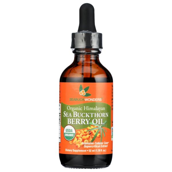 SEABUCKWONDERS: Organic Sea Buckthorn Berry Oil Dropper, 1.76 oz