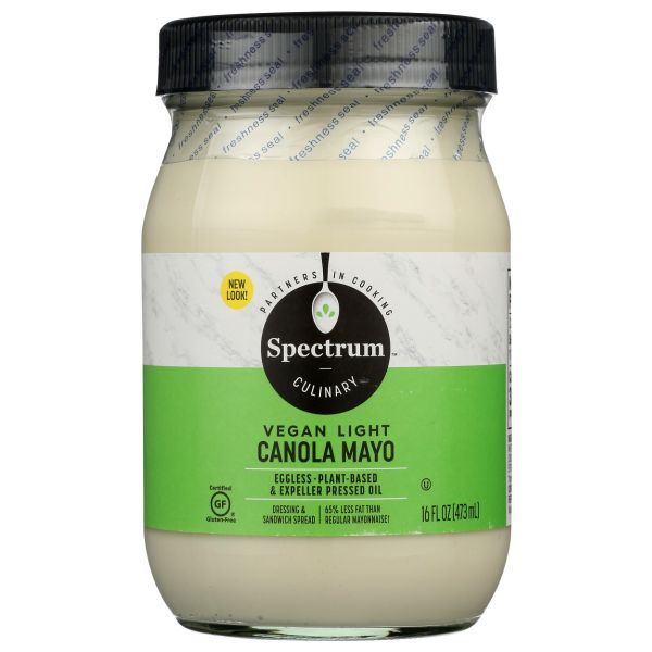SPECTRUM NATURALS: Vegan Light Canola Mayo, 16 oz