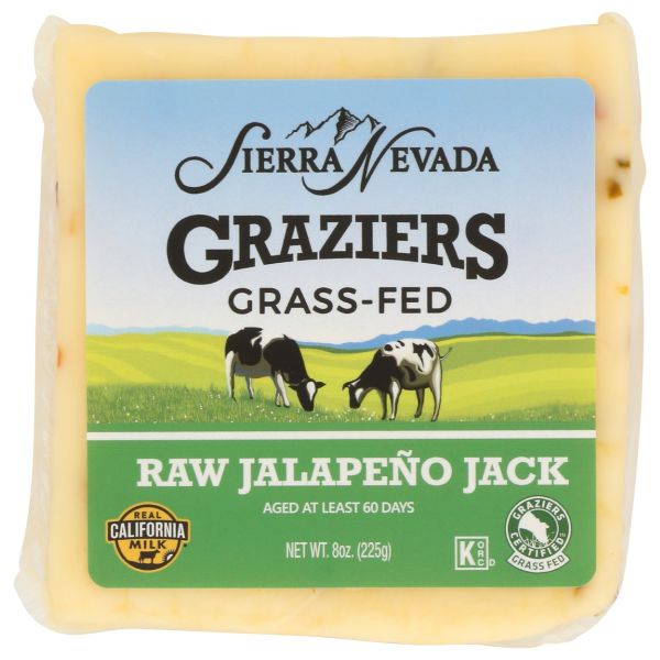 SIERRA NEVADA: Graziers Raw Milk Cheese Jalapeno Jack, 8 oz