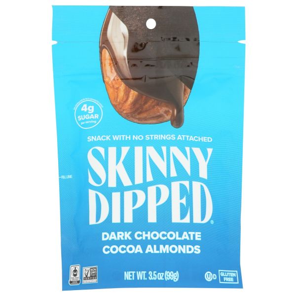 SKINNYDIPPED: Dark Chocolate Cocoa Almond, 3.5 oz