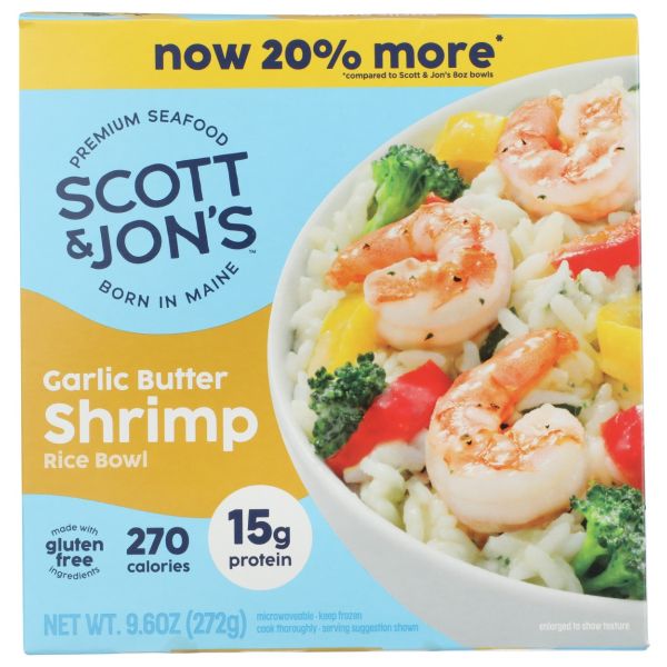 CHEATING GOURMET: Garlic Butter Shrimp Rice Bowl, 8 oz