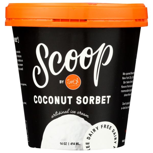 SCOOP BY SPOT: Coconut Sorbet Ice Cream, 14 oz