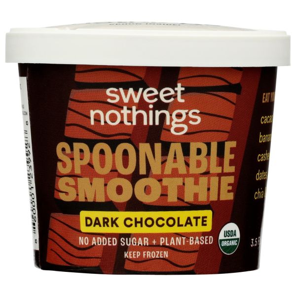 SWEET NOTHINGS: Spoonable Smoothie Dark Chocolate, 3.5 oz