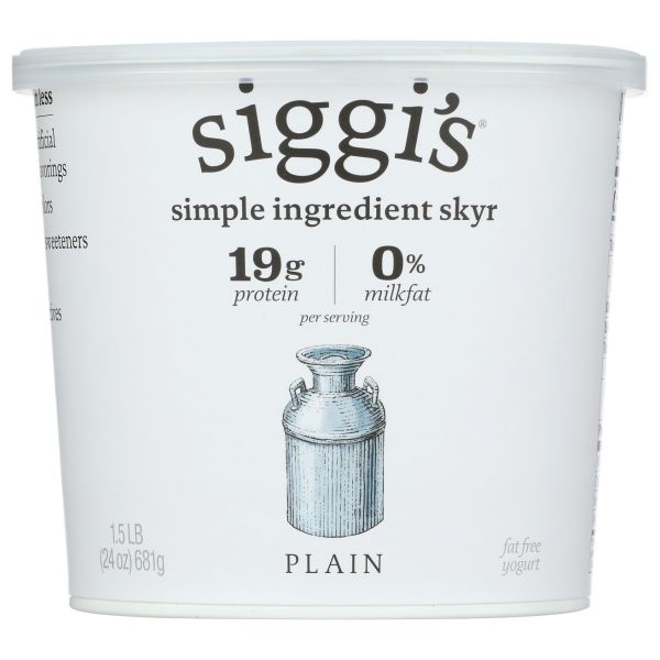 SIGGIS: Nonfat Plain Yogurt, 24 oz