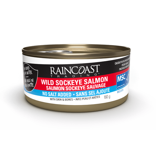 RAINCOAST TRADING: Wild Sockeye Salmon No Salt Added, 5.65 oz