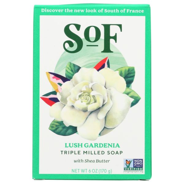 SOUTH OF FRANCE: Lush Gardenia Bar Soap, 6 oz