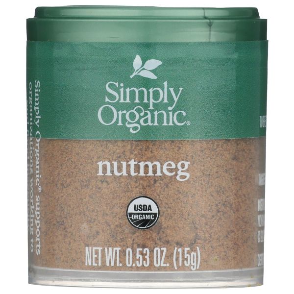 SIMPLY ORGANIC: Mini Nutmeg Ground, 0.53 oz