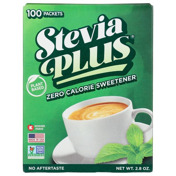STEVIA PLUS: Natural Zero Calorie Sweetener, 2.8 oz