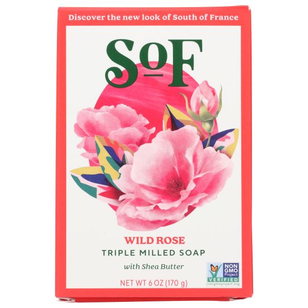 SOUTH OF FRANCE: Wild Rose Bar Soap, 6 oz