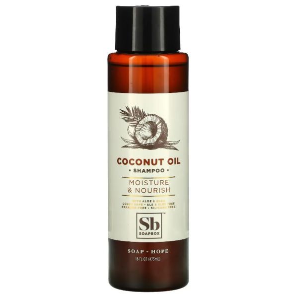 SOAPBOX: Coconut Oil Moisture and Nourish Shampoo, 16 fo