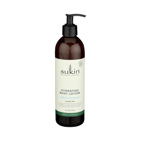 SUKIN: Lime and Coconut infused Hydrating Body Lotion, 16.9 fo