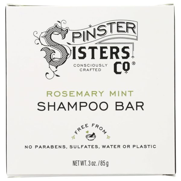 SPINSTER SISTERS CO: Rosemary Mint Shampoo Bar, 3 oz