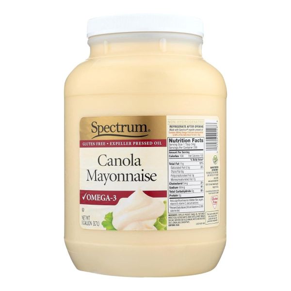 SPECTRUM NATURALS: Canola Mayonnaise, 1 ga