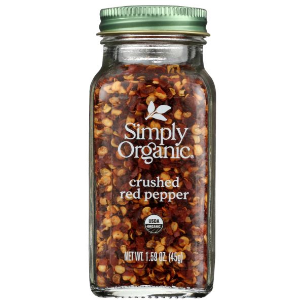 SIMPLY ORGANIC: Crushed Red Pepper, 1.59 oz