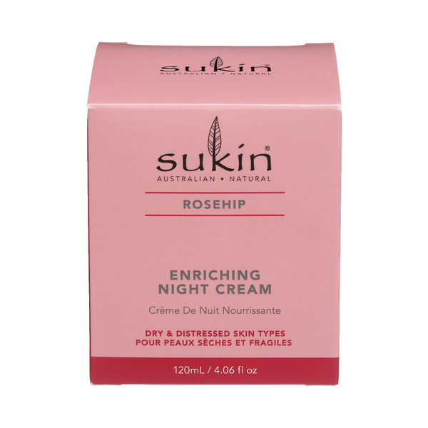 SUKIN: Enriching Night Cream Rosehip, 4.06 fo