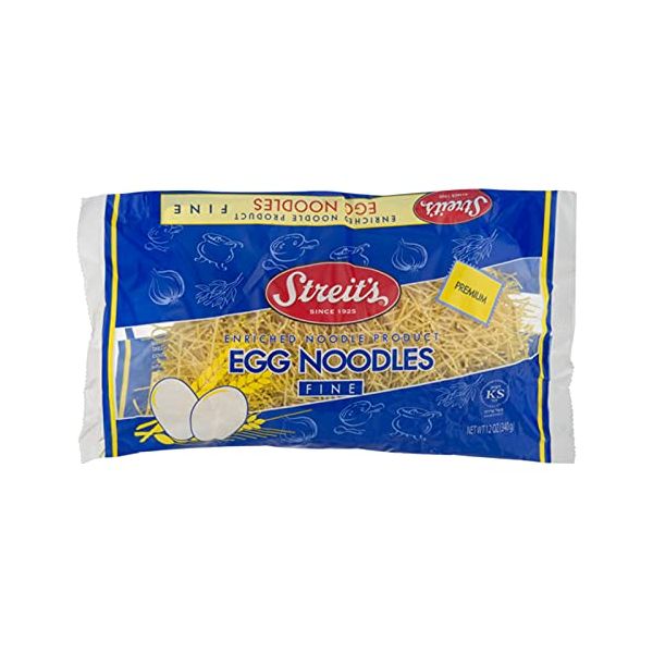 STREITS: Fine Egg Noodles Whole Grain, 12 oz