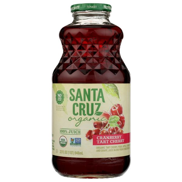 SANTA CRUZ: Organic Cranberry Tart Cherry Juice, 32 fo