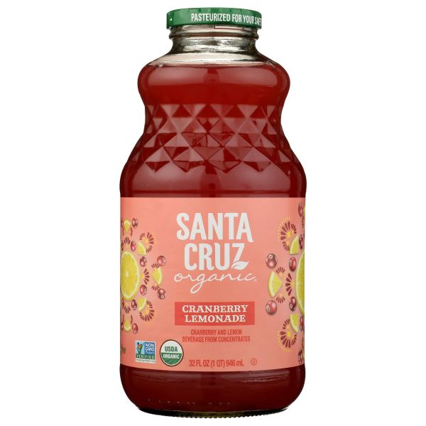 SANTA CRUZ: Organic Cranberry Lemonade Juice, 32 fo