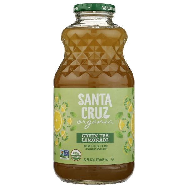 SANTA CRUZ: Organic Green Tea Lemonade Juice, 32 fo