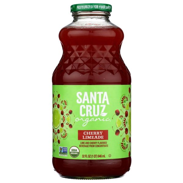 SANTA CRUZ: Organic Cherry Limeade Juice, 32 fo
