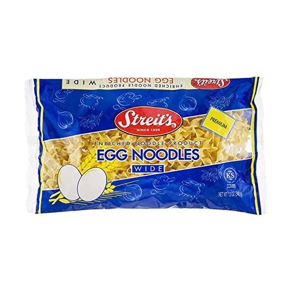 STREITS: Wide Egg Noodles Whole Grain, 12 oz