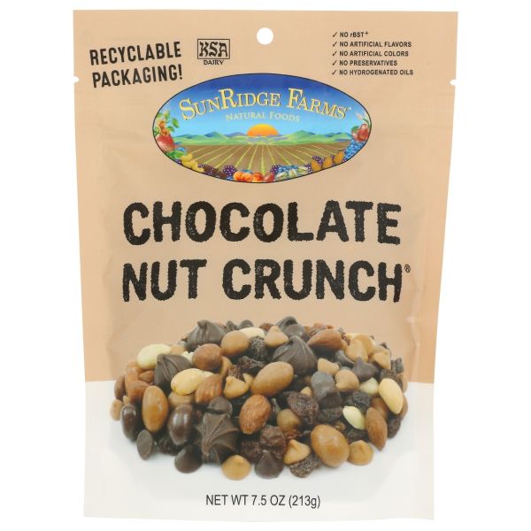 SUNRIDGE FARMS: Chocolate Nut Crunch, 7.5 oz