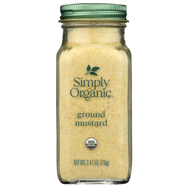 SIMPLY ORGANIC: Ground Mustard Seed, 2.47 oz