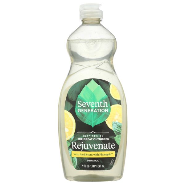 SEVENTH GENERATION: Yuzu Basil with Phytogaia Dish Soap, 19 fo