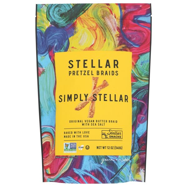 STELLAR SNACKS: Simply Stellar Pretzel Braids, 12 oz