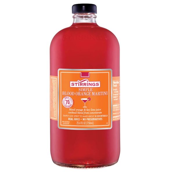 STIRRINGS: Blood Orange Martini Mix, 25.4 oz