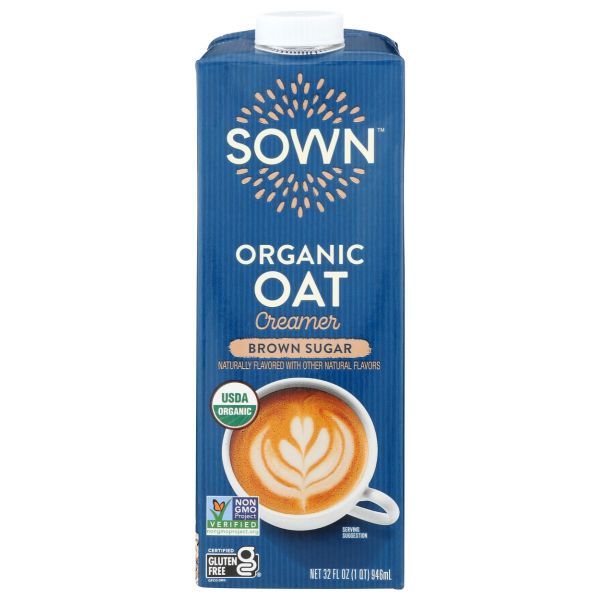 SOWM: Organic Oat Creamer Brown Sugar, 32 fo