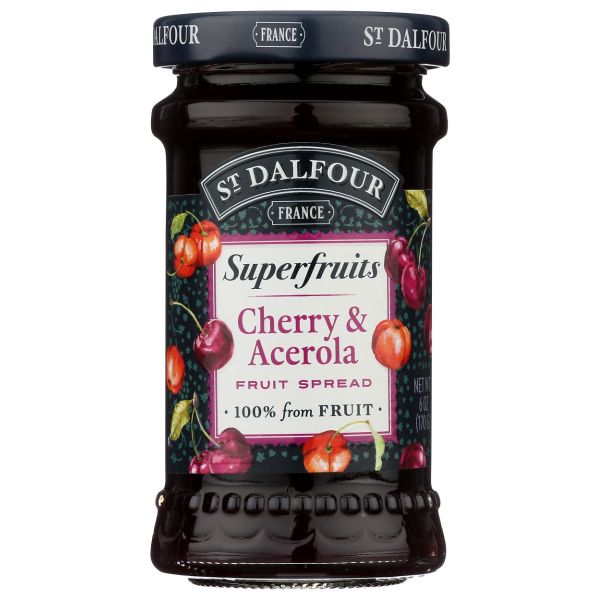 ST DALFOUR: Superfruits Cherry and Acerola Fruit Spread, 6 oz