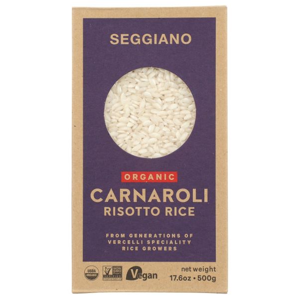 SEGGIANO: Organic Carnaroli Risotto Rice, 17.6 oz