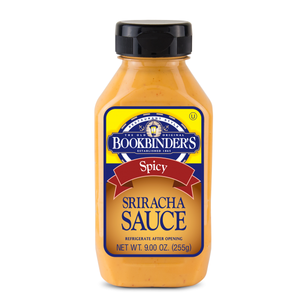BOOKBINDERS: Spicy Sriracha Sauce, 9 oz
