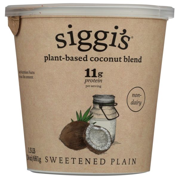 SIGGIS: Coconut Blend Sweetened Plain Yogurt, 24 oz