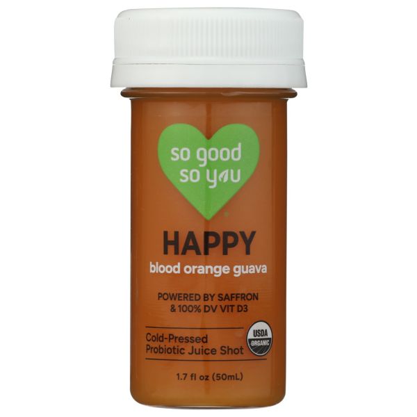 SO GOOD SO YOU: Blood Orange Guava Happy Shot, 1.7 fo