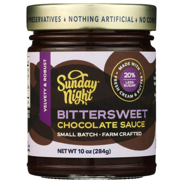 SUNDAY NIGHT: Bittersweet Chocolate Sauce, 10 oz