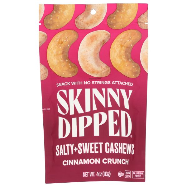 SKINNYDIPPED: Salty Sweet Cashews Cinnamon Crunch, 4 oz