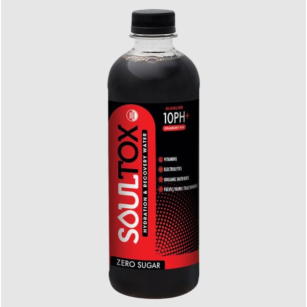 SOULTOX: Strawberry Pomegranate Water, 16.9 fo