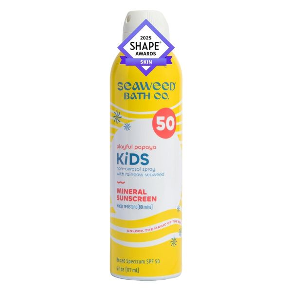 SEAWEED BATH COMPANY: Kids Mineral Sunscreen Spray SPF 50, 6 fo