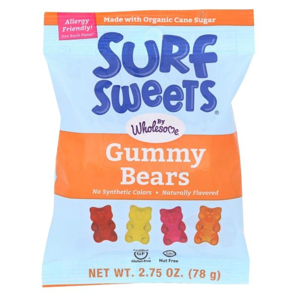 SURF SWEETS: Gummy Bears, 2.75 oz