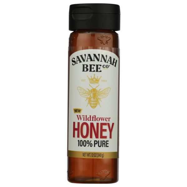 SAVANNAH BEE CO: Wildflower Honey Squeeze, 12 oz