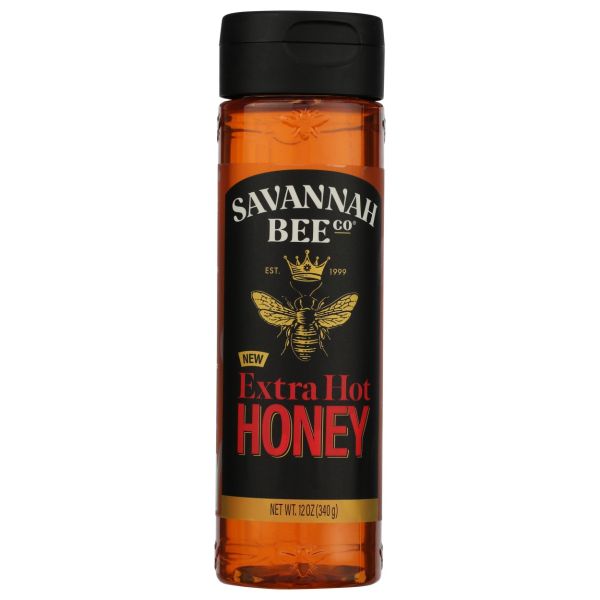 SAVANNAH BEE CO: Extra Hot Honey Squeeze, 12 oz