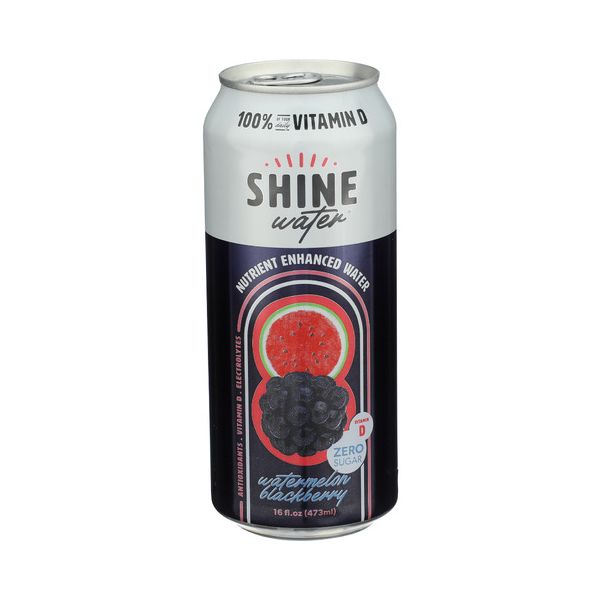 SHINEWATER: Watermelon Blackberry Enhanced Water, 16 fo