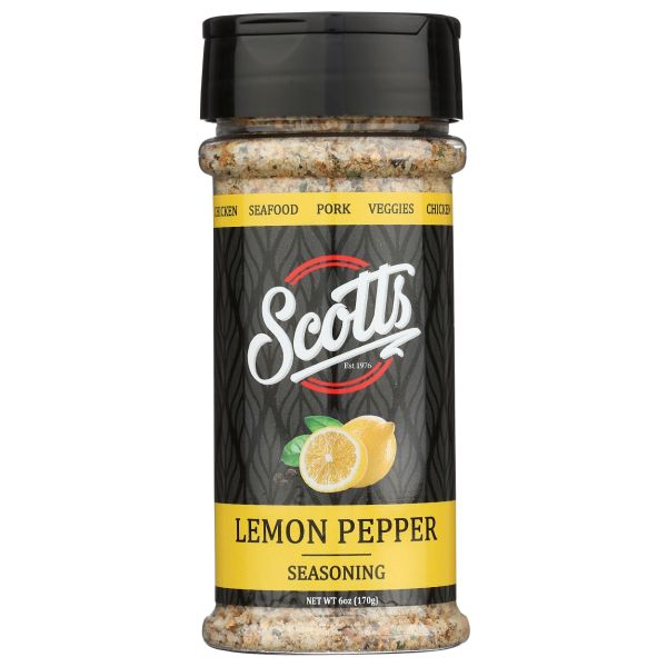 SCOTTS FOOD PRODUCTS: Lemon Pepper Seasoning, 6 oz