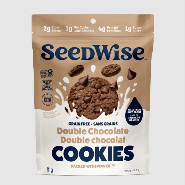 SEEDWISE: Double Chocolate Cookies, 2.85 oz