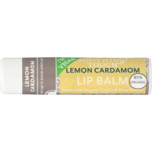 SOOTHING TOUCH: Lemon Cardamom Lip Balm, 0.25 oz