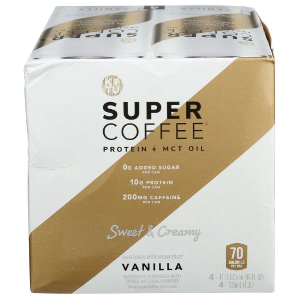 KITU: Super Coffee Vanilla 4pk, 44 fo